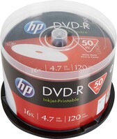 DVD-R 4.7GB/120Min Cakebox (50 Disc) HP DME00025WIP(VE50)