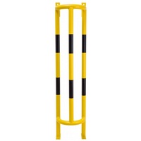 Wall and Ground Mounted External Pipe Protector - 1500 x 350 x 300mm - Yellow and Black