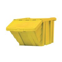 VFM Yellow Heavy Duty Storage Bin With Lid (Dimensions: W400 x D635 x H345mm) 35