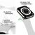 NALIA Bracelet Silicone Smart Watch Strap compatible with Apple Watch Strap Ultra/SE & Series 8/7/6/5/4/3/2/1, 42mm 44mm 45mm 49mm, iWatch Fitness Watch Band for Men & Women White