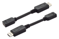 DisplayPort adapter cable. DP - HDMI type A M/F. 0.15m.w/interlock. DP 1.2 compatible.