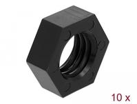 GNSS Mutter Nylon 15,875mm (5/8-11 UNC), 10 Stück, schwarz, Navilock® [12669]