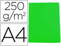 Subcarpeta cartulina gio simple intenso din a4 verde 250g/m2