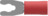 Isolierter Gabelkabelschuh, 0,3-1,42 mm², AWG 22 bis 16, M3, rot