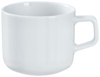 Kaffee-Obertasse Alegria; 250ml, 8.3x7.3 cm (ØxH); weiß; rund; 6 Stk/Pck