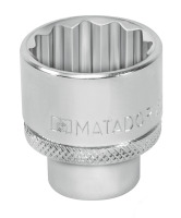 MATADOR Steckschlüssel-Einsatz, 12-kt., 12,5 (1/2) 34 mm