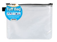 Tiger Tuff Bag Polypropylene A5 500 Micron Clear with Assorted Colour Zips