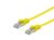 Cat.6A U/Ftp Flat Patch Cable, 0.5M, Yellow
