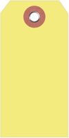 Anhängeetiketten - Fluoreszierend-Gelb, 10.9 x 5.4 cm, Manilakarton