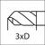 Spiralbohrer SL WN VHM FIRE Schaft 6537-HE 3xD 7,60mm GÜHRING