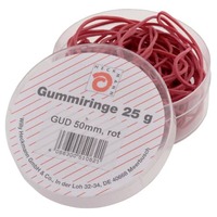 Gummiringe, Ø50mm, 25g, rot WIHEDÜ 510.062