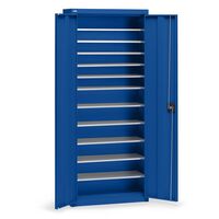 Storage cupboard made of sheet steel