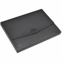 Dokumentenbox A4 PP 27mm vollfarbig schwarz
