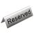 Olympia Reserved Table Sign Made of Stainless Steel - 120mm Pack of 10