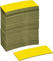 Lager-Magnetetiketten - Gelb, 3 x 7 cm, Magnetfolie, Magnetisch, Für innen