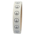 Leiterkennzeichen, DIN EN 61140, Polyester, weiß, Ø 12,5 mm, Schutzleiter - Klasse 1, schwarz, 1.000 Etiketten