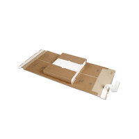 Buchverpackung Gigafix 68, 455 x 320 x 15-100 mm, Klebestreifen und Aufreißhilfe