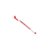 Red Gel Pens Transparent Barrel Medium Tip (Pack of 10) WX21718