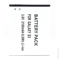 Blister(s) x 1 Batterie téléphone portable pour Samsung Galaxy S3 3.8V 2100mAh