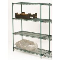 Super adjustable Metroseal 3 ® anti-bacterial shelving - 457mm Deep