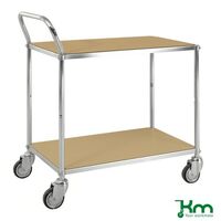 Kongamek ESD table trolleys - 2 tier, braked