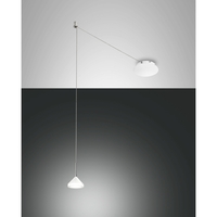 Fabas Luce ISABELLA LED Pendelleuchte 1 Pendel, weiß/chrom