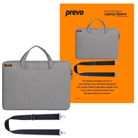 15.6 Inch Laptop Bag, Cushioned Lining, With Shoulder Strap, Light Grey