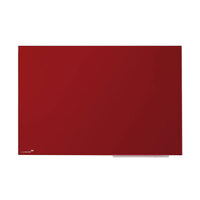 Tableau de secours / Tableau en verre / Tableau magnétique / Tableau en verre "Colour | rouge 1.000 x 1.500 mm