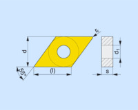 PRAMET NEGATIVE ISO TURNING INSERT DNMG 150608E-SM:T7325