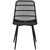 Krzesło plastikowe nowoczesne z ażurowym oparciem do 150 kg 4 szt. czarne