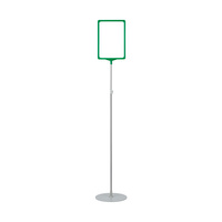 Floorstanding Poster Stand / Info Display / Promotional Display "Maxi" | green, similar to RAL 6032 A3