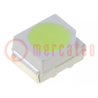 LED; SMD; 3528,PLCC2; kék (ice blue); 6,2÷7lm; 3,5x2,8x1,9mm; 120°