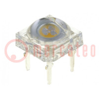 LED Super Flux; 7,62x7,62mm; blanc ambiant; 1560÷2180mcd; 130°