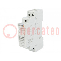 Relay: installation; bistable,impulse; NC + NO; Ucoil: 230VAC