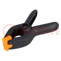 Universal clamp; plastic; Grip capac: 0÷35mm; L: 100mm
