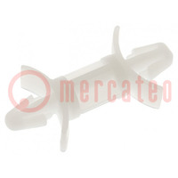 Assembly stud; polyamide; L: 12.7mm; latch/latch; Ø2: 4mm; Ø1: 4mm