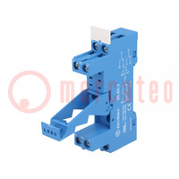 Socket; 10A; 250VAC; for DIN rail mounting; screw terminals; IP20