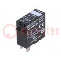 Relay: solid state; Ucntrl: 5÷15VDC; 5A; 1÷48VDC; socket; Series: ED
