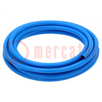 Hose; max.20bar; L: 1m; PVC,SBR; Gol Blue; Tube in.diam: 6mm; blue