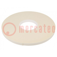 Tape: fixing; W: 12mm; L: 33m; Thk: 1mm; two-sided adhesive; white