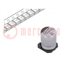 Condensateur: électrolytique; SMD; 330uF; 25VDC; Ø8x10mm; ±20%