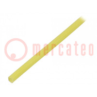 Insulating tube; fiberglass; yellow; -20÷155°C; Øint: 2.5mm