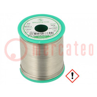 Soldering wire; Sn97Cu3; 0.8mm; 250g; lead free; reel; 230°C
