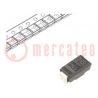 Dióda: Zener; 3W; 150V; SMD; tekercs,szalag; SMA; egyetlen dióda