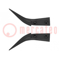 Spare part: tip; Blade tip shape: sharp; Blades: curved; ESD; 2pcs.