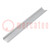DIN rail; steel; W: 35mm; L: 265mm; TA2924; Plating: zinc