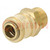Quick connection coupling EURO; brass; Ext.thread: 1/2"