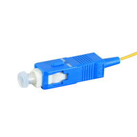Cablenet 1m OS2 9/125 SC Pigtail Yellow Fibre Pigtail 900um