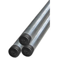 Rohrpfosten aus feuerverzinktem Stahl, Rohrdurchmesser: 6,0 cm, Rohrlänge: 4 m, Wandstärke: 0,2 cm