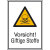 Vorsicht! Giftige Stoffe Warnschild, selbstkl. Folie, Größe 13,10x18,50cm DIN EN ISO 7010 W016 + Zusatztext ASR A1.3 W016 + Zusatztext